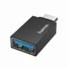 Адаптер HAMA OTG USB-C мъжко-USB 3.2 Gen 1 A женско 5Gbit/s Черен