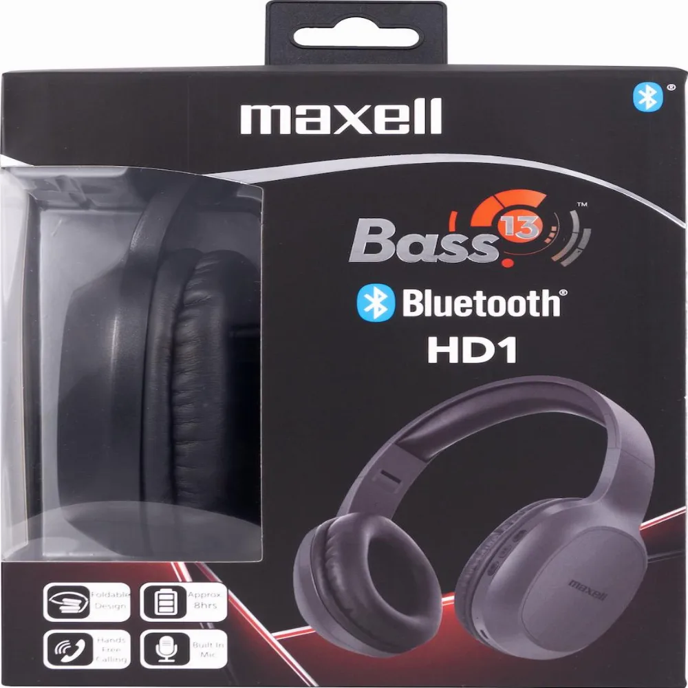 Слушалки блутут MAXELL BASS 13 B13-HD1, Черни - Image 3