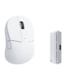 Alternative view of Геймърска Безжична мишка Keychron M4 4000Hz, Matte White