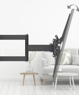 Alternative view of Стенна стойка Hama Fullmotion TV, 32-65", регулируема, Черна