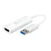Адаптер j5create JUA254 USB-A към HDMI Бял