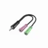 Аудио сплитер HAMA 3.5мм  жак мъжко - 2 х 3.5 mm жак женско 10cm