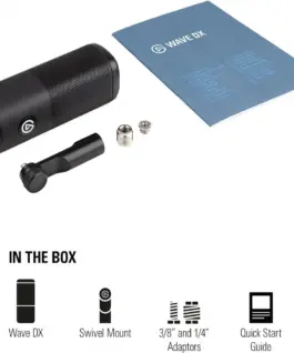 Alternative view of Динамичен XLR Микрофон Elgato Wave DX, Черен