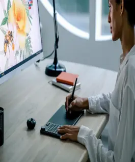 Графичен таблет HUION Inspiroy Keydial KD200