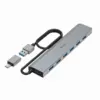 HAMA 7-портов хъб USB 3.2 Gen 1 5 Gbit/s USB-C адаптер със