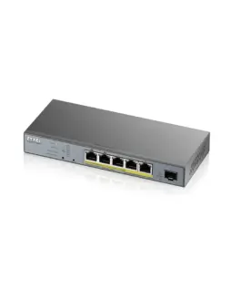 Суич ZyXEL GS1350-6HP 6-портов Gigabit Управляем PoE 60W