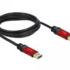 Кабел Delock USB-A мъжко - USB-А мъжко 2 м Premium Екраниран