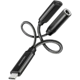 Alternative view of Звукова карта AXAGON ADA-HCPD USB-C to 3.5mm jack - Hi-Res DAC audio adapter, 384kHz/32bit, PD 60W 3A