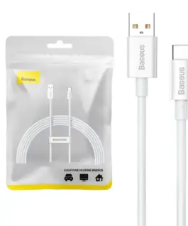 Кабел Baseus Superior USB към USB-C 100W 2м P10320102214-03 - бял