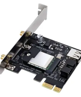 Безжична карта GIGABYTE GC-WBAX2400R RTL8852CE WIFI 6E 2x2 802.11ax Bluetooth 5.3