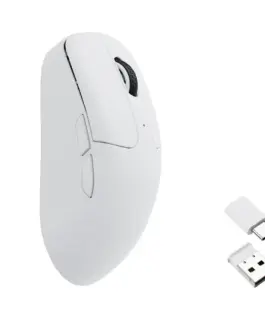 Alternative view of Геймърска Безжична мишка Keychron M2, Matte White
