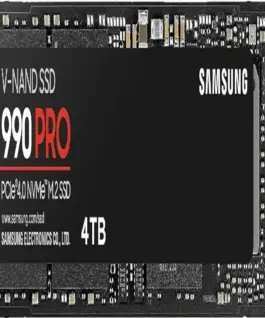 SSD диск SAMSUNG 990 PRO 4TB M.2 Type 2280 MZ-V9P4T0BW