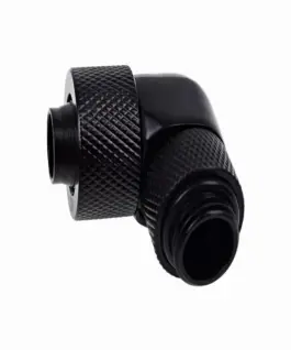 Alternative view of Фитинг Alphacool Eiszapfen, Удължител, 90°, 13/10mm, G1/4, Черен мат