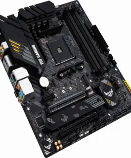 Alternative view of Дънна платка ASUS TUF GAMING B550M-PLUS WIFI II, AMD AM4, micro ATX, 4x DDR4, dual M.2, Wi-Fi 6, PCIe 4.0, Aura Sync RGB