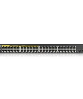 Alternative view of Суич ZYXEL GS1900-48HP, 48 портов управляем, PoE, Gigabit, за монтаж в шкаф