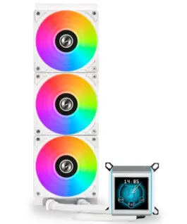Alternative view of Охладител за процесор Lian Li GALAHAD II LCD 360 ARGB - White
