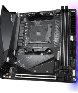 Alternative view of Дънна платка GIGABYTE B550I AORUS PRO AX, Socket AM4