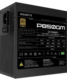 Alternative view of Захранващ блок Gigabyte P850GM, 850W, 80+ GOLD, Modular