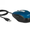Мишка за компютър оптична DeLock USB-A 5 бутона Синя