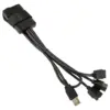 USB Хъб Lian Li PW-U2TPAB USB 2.0 1-към-3 Hub - Черно