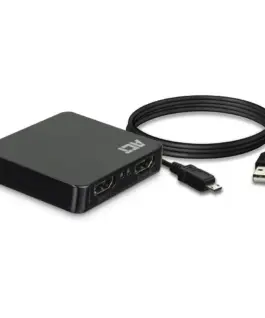 Alternative view of HDMI Сплитер ACT AC7835, 1/2, 4K@30Hz, USB, Черен