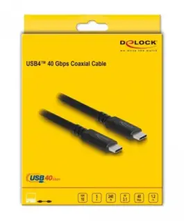 Коаксиален кабел Delock USB4 40 Gbps