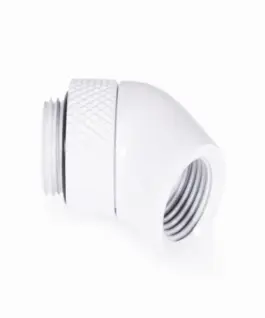 Alternative view of Ъглов адаптер Alphacool Eiszapfen, 45°, G1/4 външна към G1/4 вътрешна резба, Бял