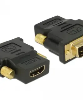 Адаптер Delock 65466 DVI мъжко - HDMI женско Позлатени конектори