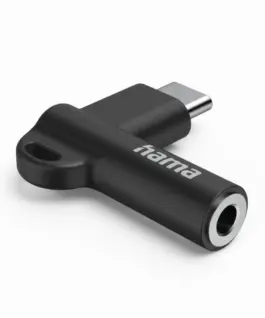Alternative view of Адаптер Hama, USB-C - 3,5 mm жак, Aux, 90°, 201701