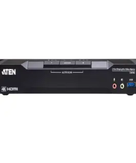 Alternative view of KVM превключвател, ATEN CM1942, 2-портов, USB, HDMI, DisplayPort, Mini-Matrix Boundless