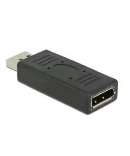 Alternative view of Адаптер Delock, DisplayPort 1.2 мъжко - DisplayPort женско, Черен