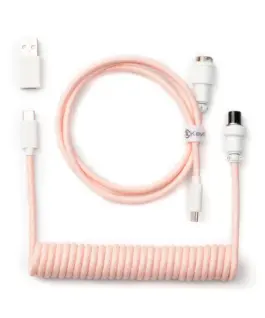 Alternative view of Кабел за клавиатура Keychron Coiled Aviator Light Pink