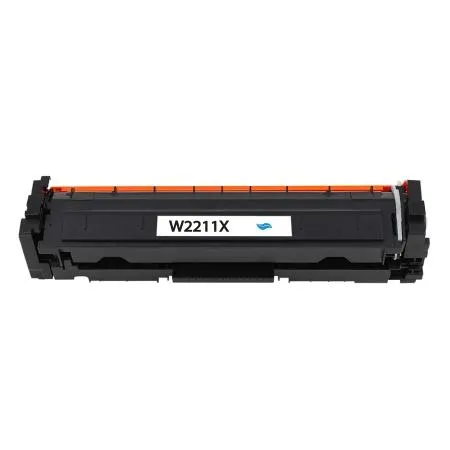 Тонер касета UPRINT W2211X, HP 207X, HP Color Pro M255/ Pro MFP M282/ 283, 2450k, Cyan - Image 2
