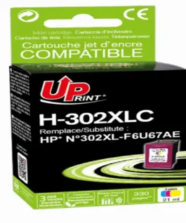 Мастилница UPRINT F6U67AE-N°302XL HP Цветна