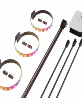 Комплект 3бр ARGB  LED Ленти HYTE LS10 - 330 mm + NP50