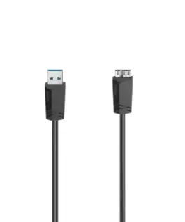 Alternative view of Кабел HAMA, USB 3.0 A мъжко - USB 3.0 Micro-B мъжко, 1.5 м, 5Gbit/s, Черен