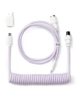 Alternative view of Кабел за клавиатура Keychron Coiled Aviator Light Purple
