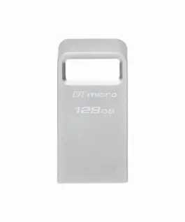 USB памет KINGSTON DataTraveler Micro 128GBUSB-A 3.2 Gen 1 Сребрист