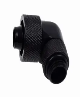 Фитинг Alphacool Eiszapfen Удължител 90° 16/10mm G1/4 Черен мат