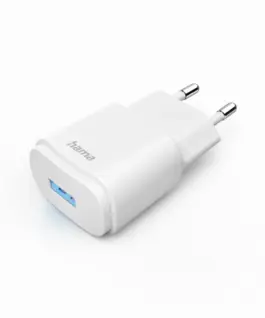 Alternative view of Мрежово зарядно HAMA, USB-A, 6 W, Бял