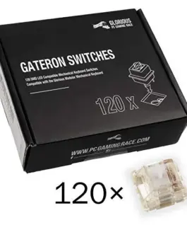 Alternative view of Суичове за механична клавиатура Glorious Gateron Clear 120 броя