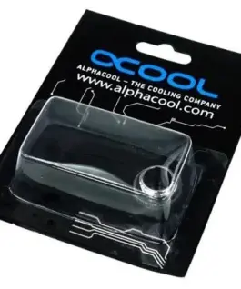 Alternative view of Адаптер Alphacool HF, Двоен нипел, G1/4 - G1/4, О-пръстен, Сребрист