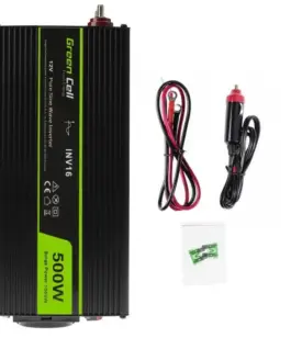 Alternative view of Инвертор GREEN CELL, 12/220V, DC/AC, 500W/1000W, Чиста синусоида