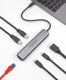 Докинг станция Delock USB 40 Gbps USB Type-C