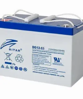 Оловна гелова батерия RITAR (DG12-65) 12V 65Ah 350 / 167 /182 mm F5/M8 / F11/M6 За соларни