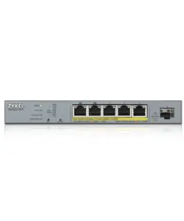 Alternative view of Суич ZyXEL GS1350-6HP, 6-портов, Gigabit, Управляем, PoE 60W