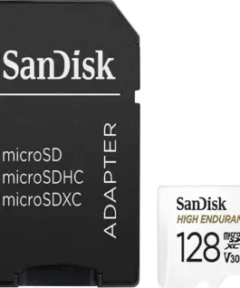 Alternative view of Карта памет SANDISK MAX Endurance, SD Адаптер, micro SDXC UHD, V30, 128GB, Class 10