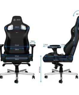 Alternative view of Геймърски стол noblechairs EPIC Mercedes-AMG Petronas Edition
