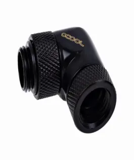 Ъглов адаптер Alphacool Eiszapfen 90° G1/4 външна към G1/4 вътрешна резба Черен