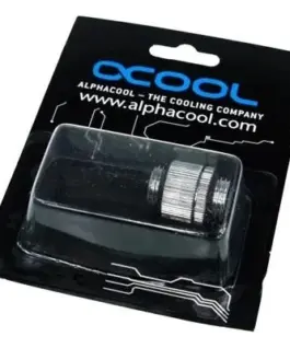 Alternative view of Адаптер Alphacool HF, Двоен нипел, G1/4 - G1/4, Въртящ се, Сребрист